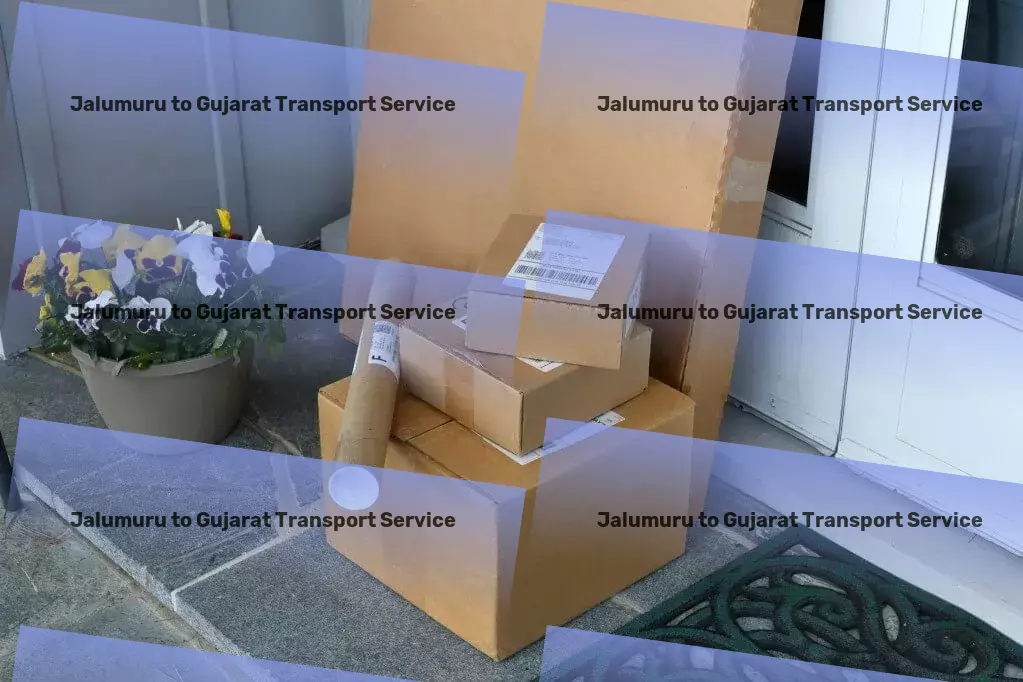 Jalumuru to Gujarat Household Goods Transport Furniture transit solutions